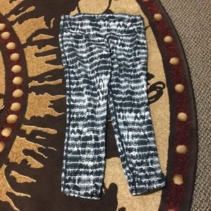 Nike white and black workout pants